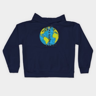 Unity Tolerance Oneness One World One People One Day Kids Hoodie